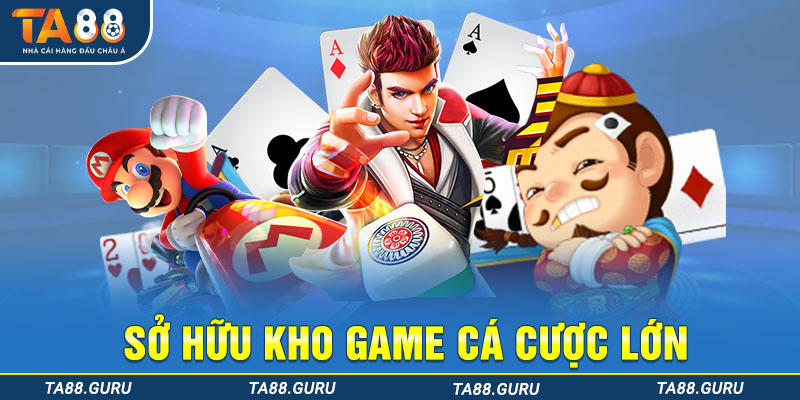 Kho game casino online của TA88 sở hữu nhiều trò chơi cá cược lớn